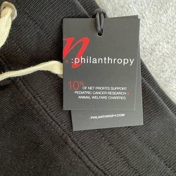 N:philanthropy Black Coco Tie Waist Shorts Distressed Small - Picture 5 of 12